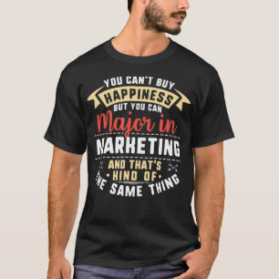 Funny Marketing Major Student Graduation Gift Col T-Shirt
