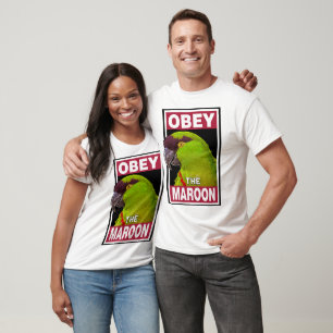 Funny Maroon Fronted Parrot - Bird Art T-Shirt
