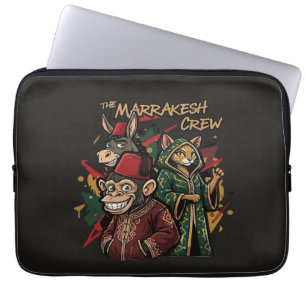 Funny Marrakesh Crew Morocco Souvenir Cartoon  Laptop Sleeve