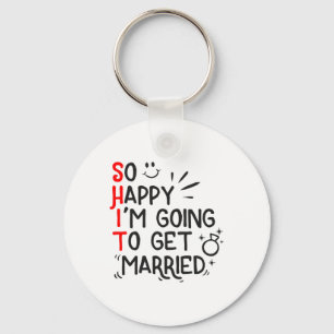 Funny Marriage Gift Hilarious Groom Bride Wedding Key Ring