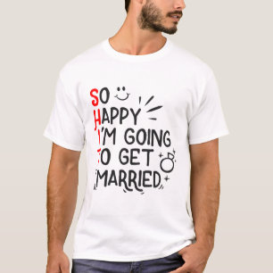 Funny Marriage Gift Hilarious Groom Bride Wedding  T-Shirt