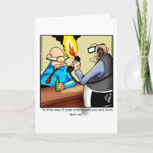 Funny Marriage Humour Blank Card