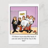 Funny Marriage Humour Postcard