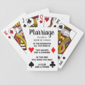 Funny Marriage Is Like A Deck Of Cards Wedding (Back)
