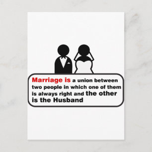 Funny Marriage Postcard