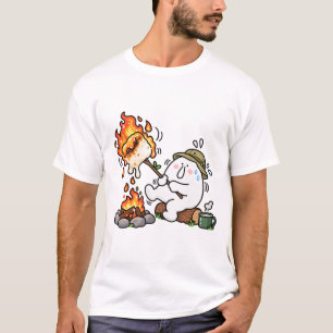 Funny Marshmallow Camping T-Shirt