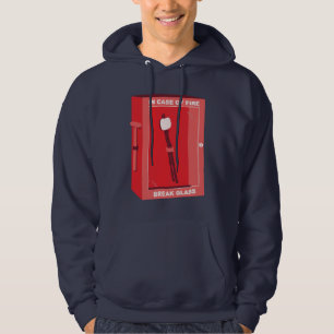 Funny Marshmallow Cartoon - In Case Of Fire Hoodie