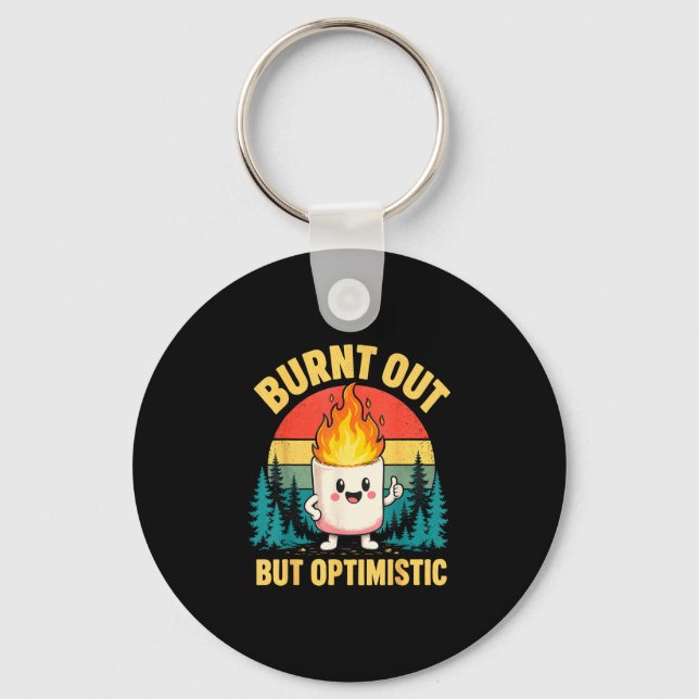 Funny marshmallow  key ring (Front)