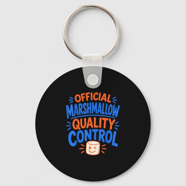 Funny marshmallow  key ring (Front)
