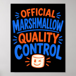 Funny marshmallow poster
