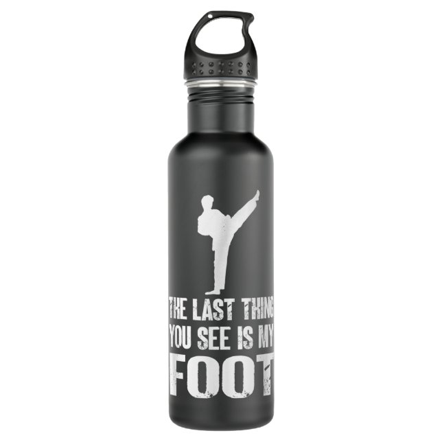 Funny Martial Arts Karate  710 Ml Water Bottle (Front)