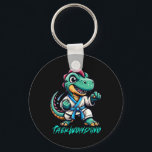 Funny Martial Arts Karate Taekwondo Dino Animal Cu Key Ring<br><div class="desc">Funny Martial Arts Karate Taekwondo Dino Animal Cute T Rex</div>