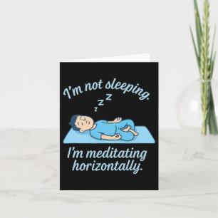 Funny Martial Arts Meditation Boxing Zen Graphic  Card