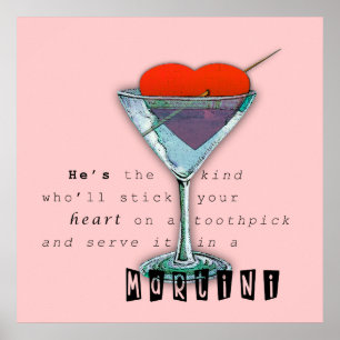 Funny Martini Quote Poster