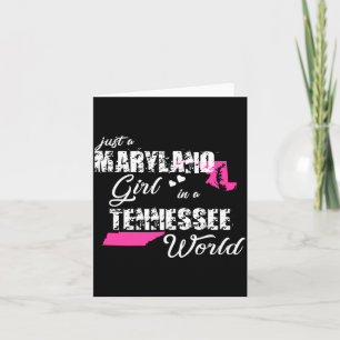 Funny Maryland Shirts A Maryland Girl In A Card