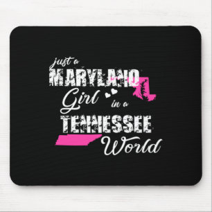Funny Maryland Shirts A Maryland Girl In A Mouse Pad