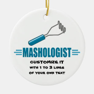 Funny Mashed Potato Ceramic Tree Decoration