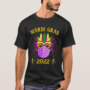 Funny Mask And Face Mask Awesome Mardi Gras Outfit T-Shirt