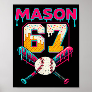 Funny Mason 67 Six Seven Srt Meme Ice Cream Drip G Poster