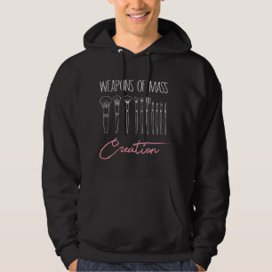 Funny Mass Creation Makeup Brush Artist Hoodie