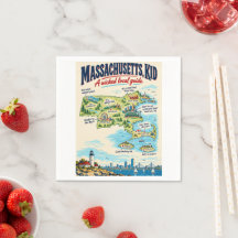 Funny Massachusetts Map Poster | Wicked Local