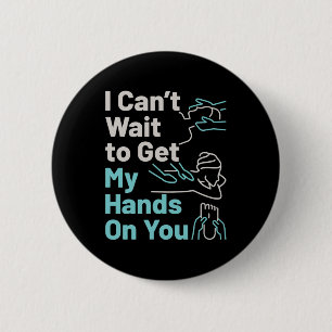 Funny Massage Therapist Hands on You 6 Cm Round Badge