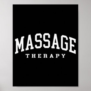 Funny massage therapist muscle therapy funny poster