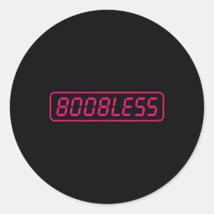 Funny Mastectomy Breast Surgery Breast Cancer  Classic Round Sticker