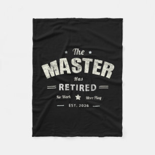Funny Master Has Retired 2026 Dad Cruise Father Tr Fleece Blanket