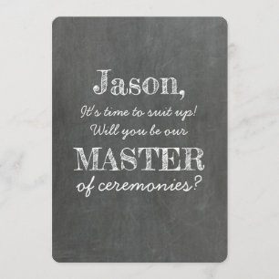 Funny Master of Ceremonies Invitation