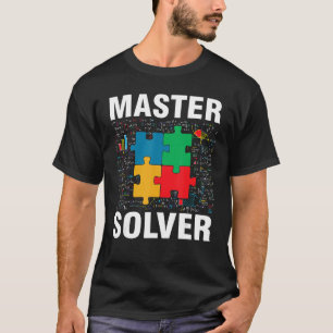 Funny Master Solver Jigsaw Puzzles Math Lover T-Shirt
