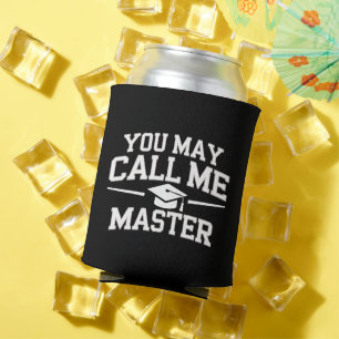 Funny Masters Degree MBA Education Graduation Can Cooler