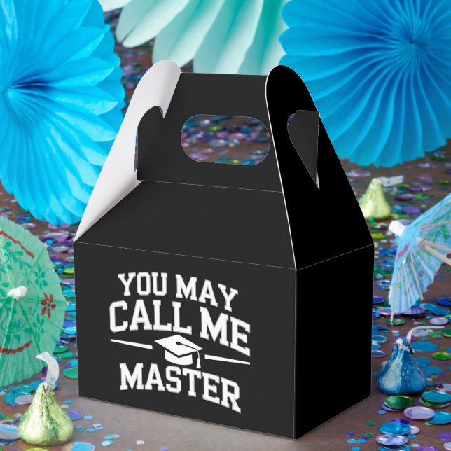 Funny Masters Degree MBA Education Graduation Favour Box (Party)