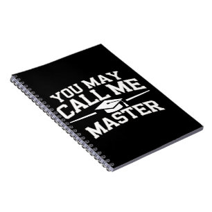 Funny Masters Degree MBA Education Graduation Notebook