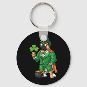 Funny Mastiff Leprechaun St Patricks Day Womens Key Ring