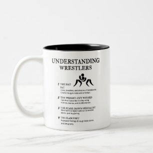 Funny Mat Life Humour for Grapplers Two-Tone Coffee Mug