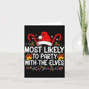 Funny Matching Christmas Most Likely To Party  Card