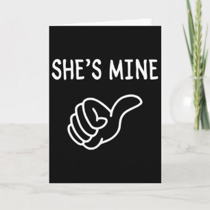 Funny Matching Couple Romantic Love Valentine Humo Card