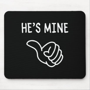 Funny Matching Couple Romantic Love Valentine Humo Mouse Pad