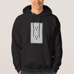 Funny Matching Couples Halloween Costume Socket an Hoodie