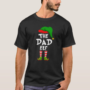 Funny Matching Family Christmas The Dad Elf T-Shirt