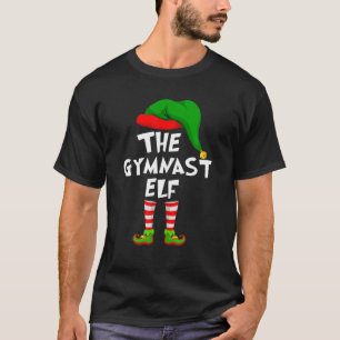 Funny Matching Family Christmas The Gymnast Elf T-Shirt