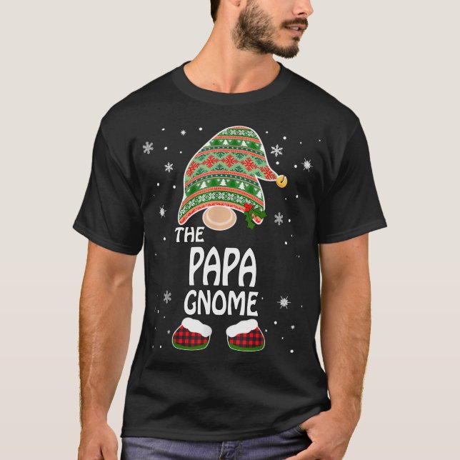 Funny Matching Family Costumes The Papa Gnome Chri T-Shirt (Front)