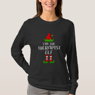Funny Matching Family I'm The Therapist Elf T-Shirt