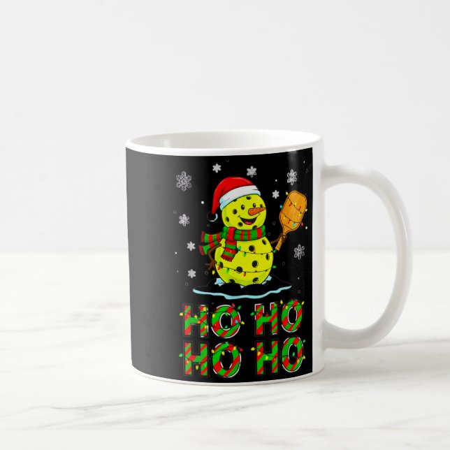 Funny Matching Family Santa Ho Ho Ho Ckleball Chri Coffee Mug (Right)