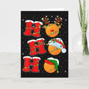 Funny Matching Family Santa Ho Ho Ho Field Hockey Card