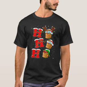Funny Matching Family Santa Ho Ho Ho Pancake Chris T-Shirt