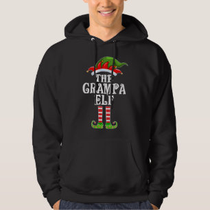 Funny Matching Family The Grampa Elf Christmas Cos Hoodie