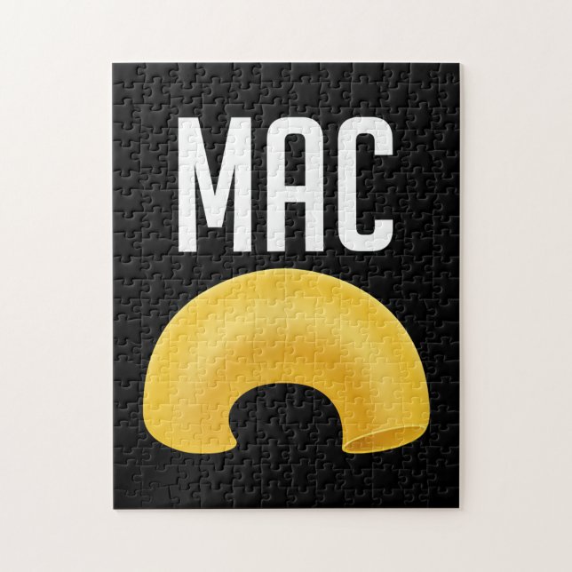 Funny Matching Macaroni And Cheese Halloween Jigsaw Puzzle (Vertical)