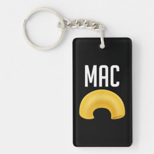 Funny Matching Macaroni And Cheese Halloween Key Ring